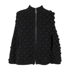 Prada Cashmere and Wool Black Cape