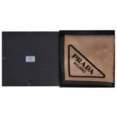 Prada Cashmere Logo Blanket