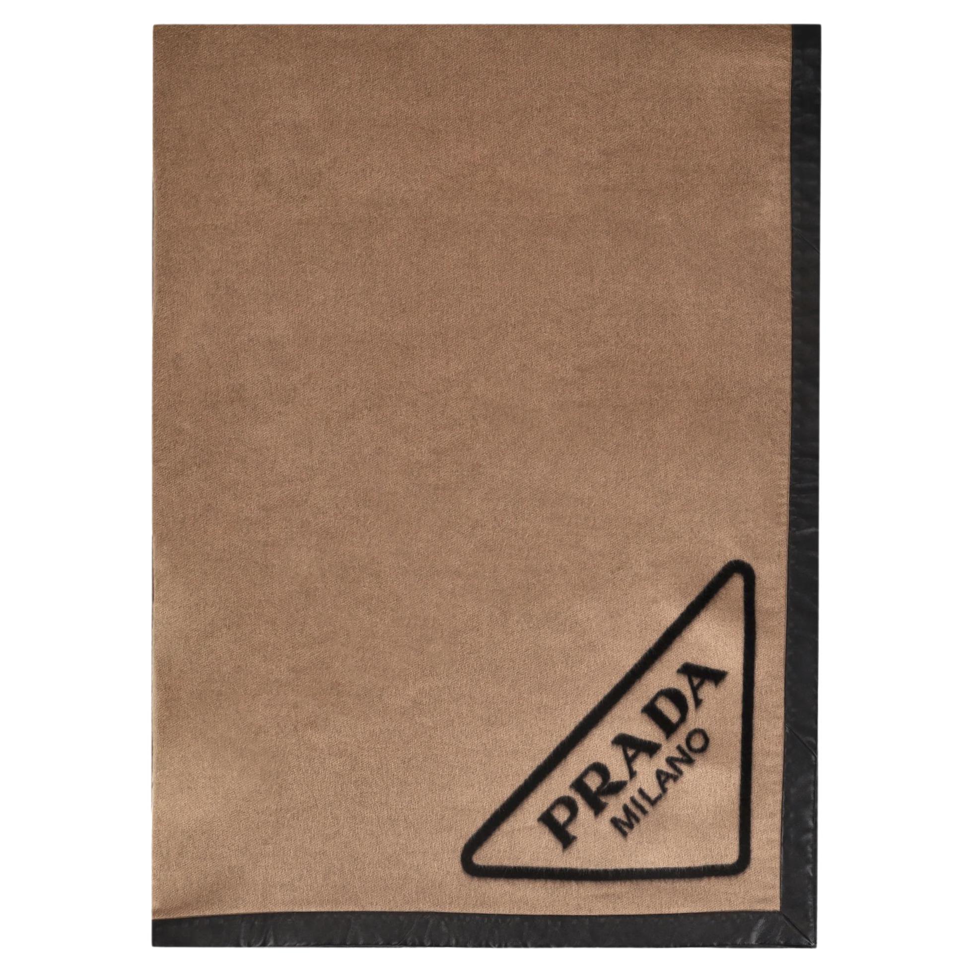 Prada Cashmere Logo Blanket For Sale