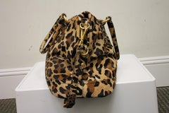 Prada Cavallino Animal Print Satchel