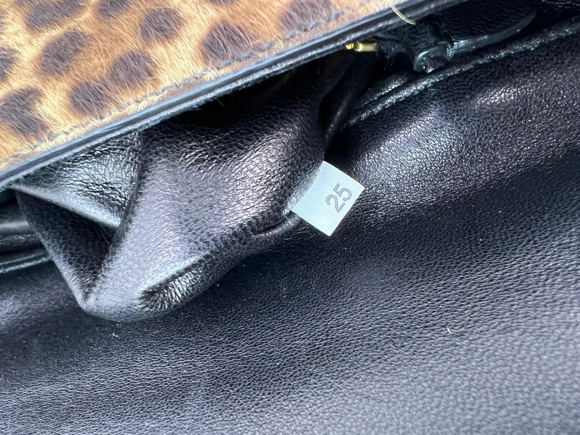 Prada Cavallino Leopard calf Hair Shoulder Bag For Sale 5