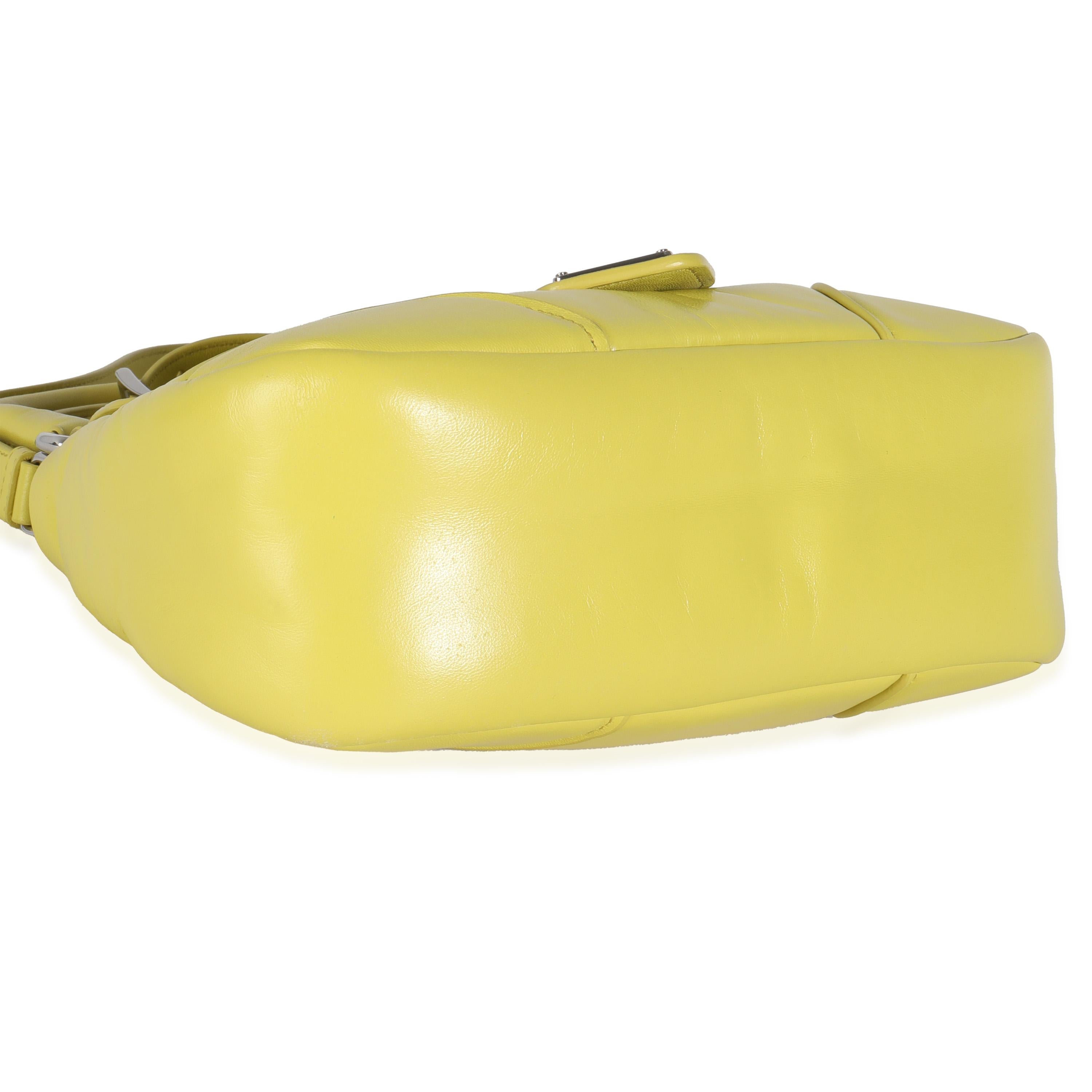 Borsa Prada Cedro Nappa Soft Padded Re-Edition 2002 Moon in vendita 2