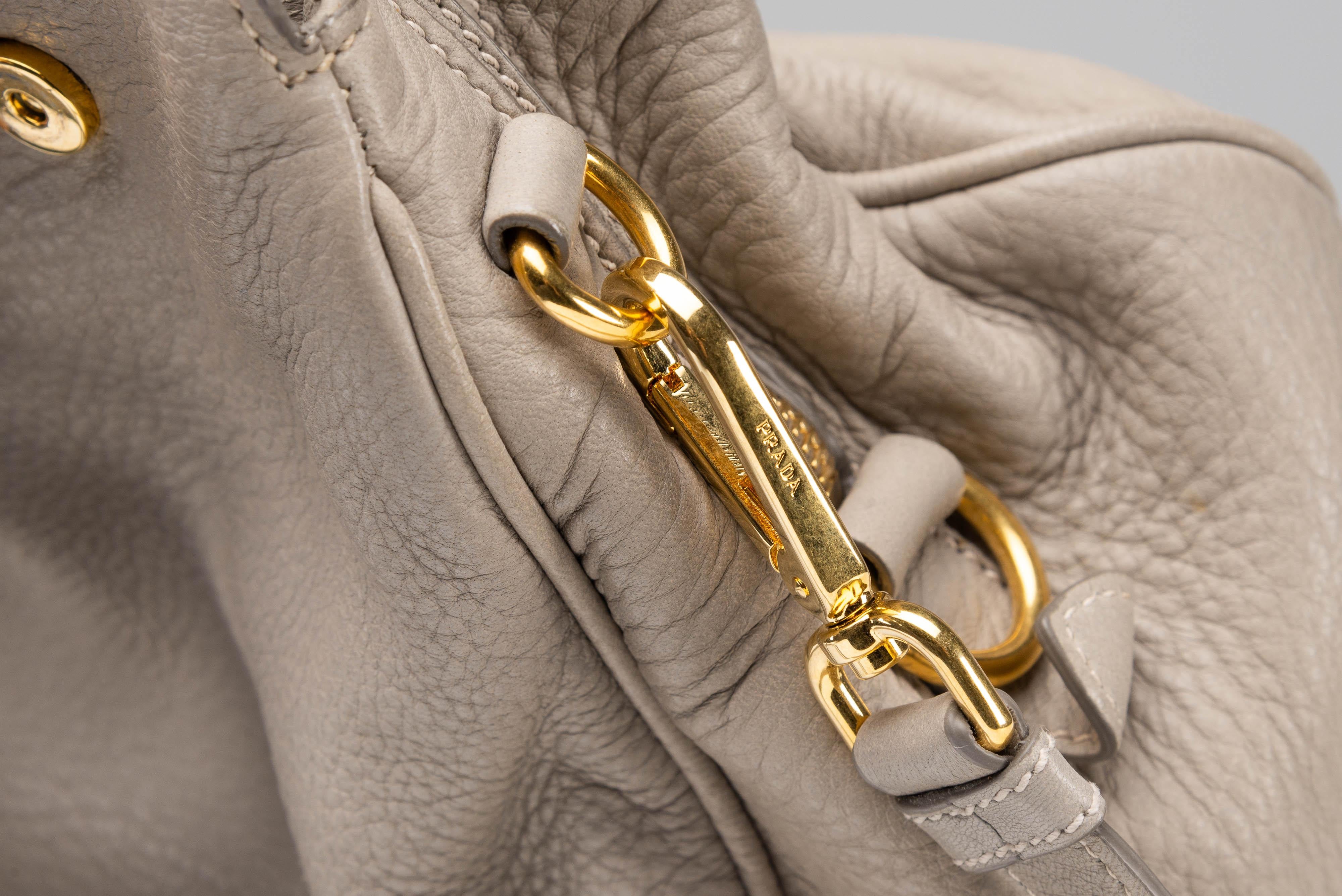 Prada Cervo Borsa a tracolla in pelle 6