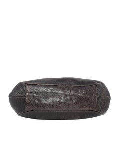 Prada Cervo Lux Chain Shoulder Bag in Iridescent Purple Sparkle Leather