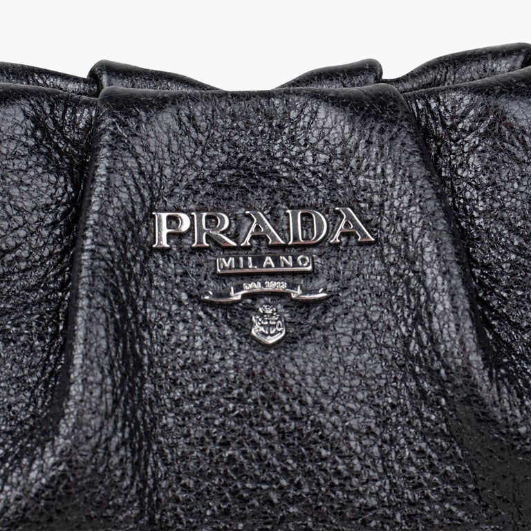 Prada Black Cervo Lux Leather Chain Tote Prada | The Luxury Closet