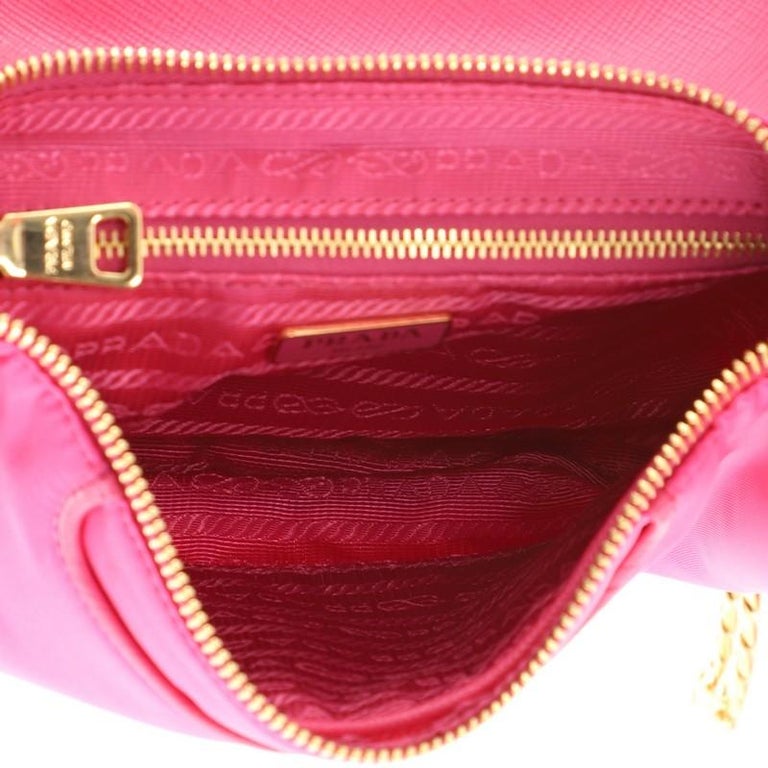 Prada Front Pocket Crossbody Bag Saffiano Leather Small at 1stDibs