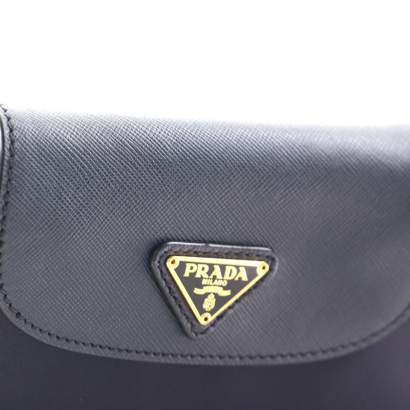 Women's or Men's Prada Chain Crossbody Bag Tessuto and Saffiano Leather Small