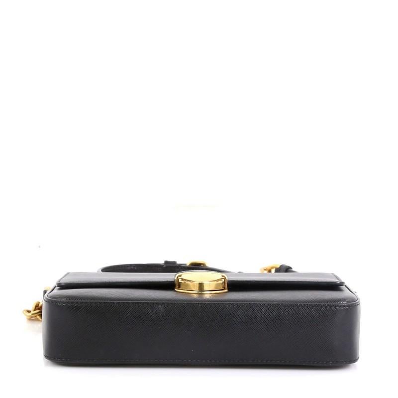 Women's or Men's Prada Chain Flap Bag Saffiano Leather Small