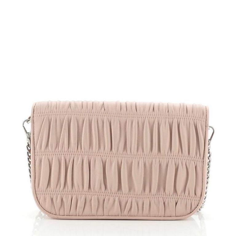 Prada Chain Flap Crossbody Bag Nappa Gaufre Small at 1stDibs prada