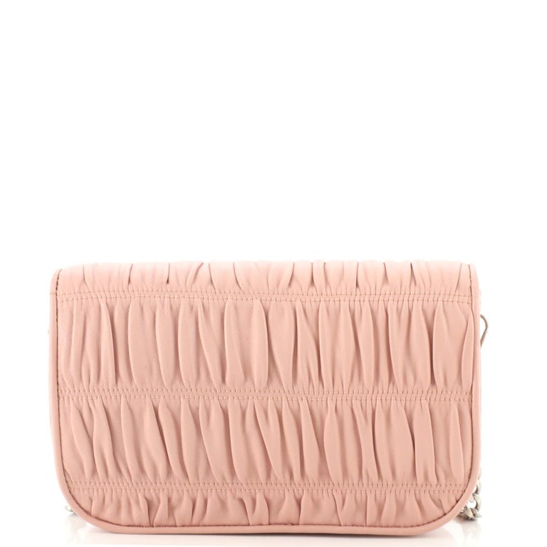 Prada Chain Flap Crossbody Bag Nappa Gaufre Small at 1stDibs