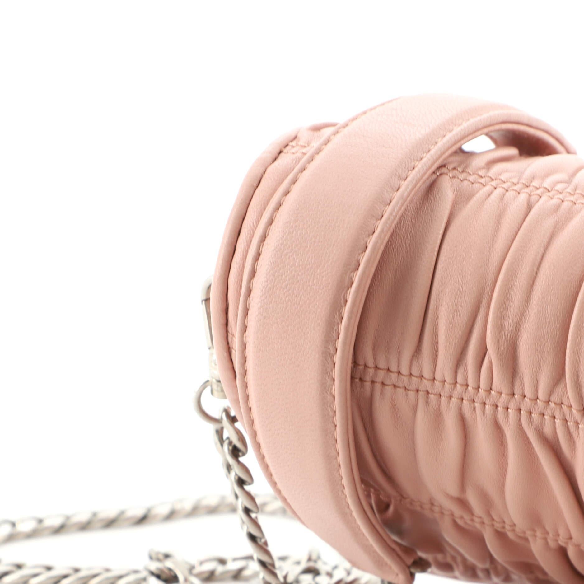 Prada Chain Flap Crossbody Bag Nappa Gaufre Small In Good Condition In NY, NY