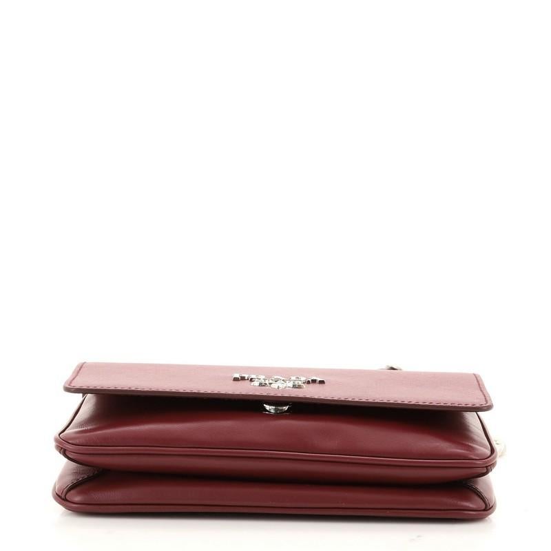 Prada Kette Klappe Crossbody Tasche Saffiano und Soft Calf Small im Zustand „Gut“ in NY, NY