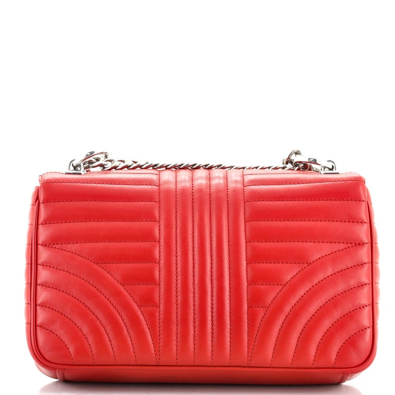 Prada Chain Flap Shoulder Bag Diagramme Quilted Leather Medium at 1stDibs