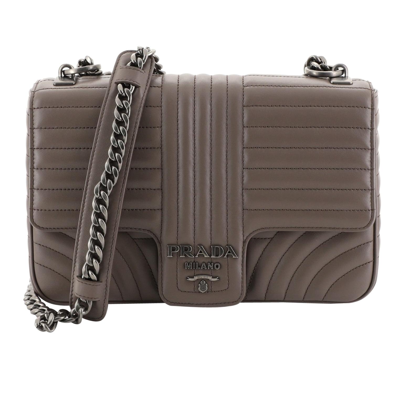 Prada diagramme shop medium leather bag