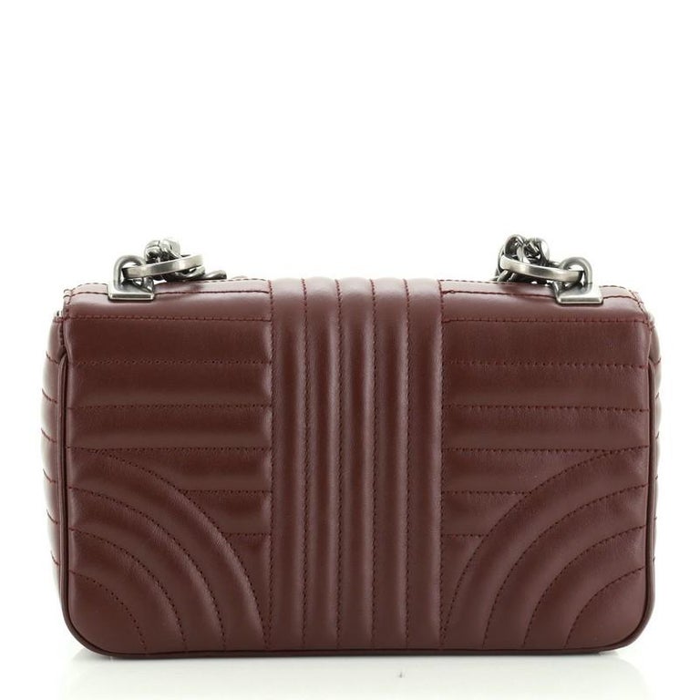 Prada Chain Flap Shoulder Bag Diagramme Quilted Leather Small at 1stDibs