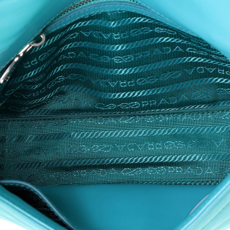 Prada Chain Flap Shoulder Bag Diagramme Quilted Leather Small For Sale