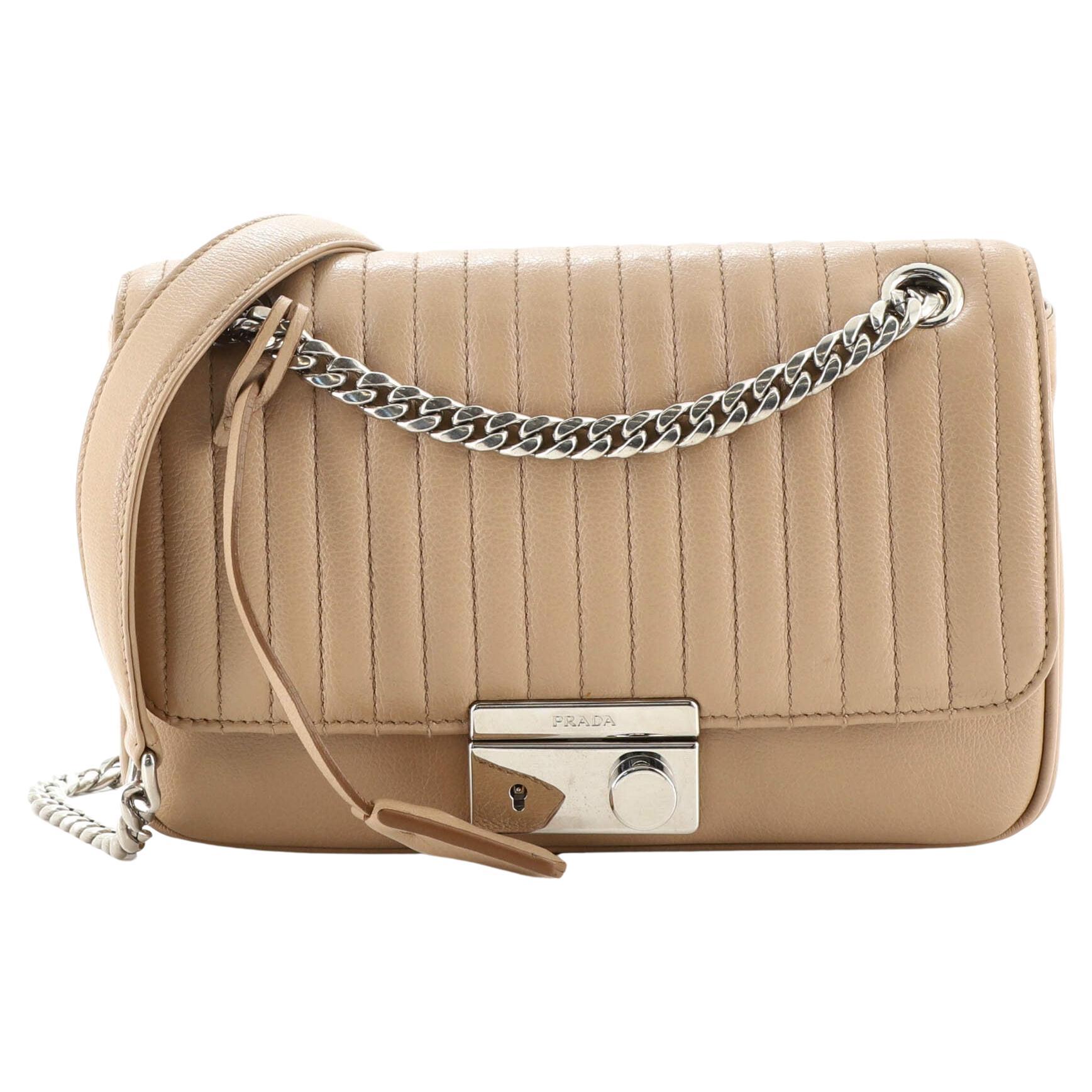 Prada 1BA837 Saffiano Leather Caramel Promenade Ladies Top-handle Bag ...