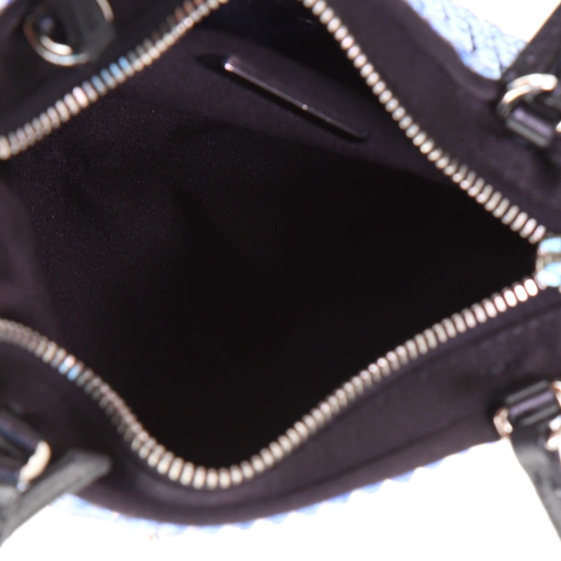 Prada Chain Flat Tote Crystal Embellished Satin Mini In Good Condition In NY, NY