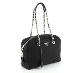Prada Kette Umhängetasche gesteppt Tessuto Medium