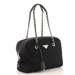 Prada Kette Umhängetasche gesteppt Tessuto Medium