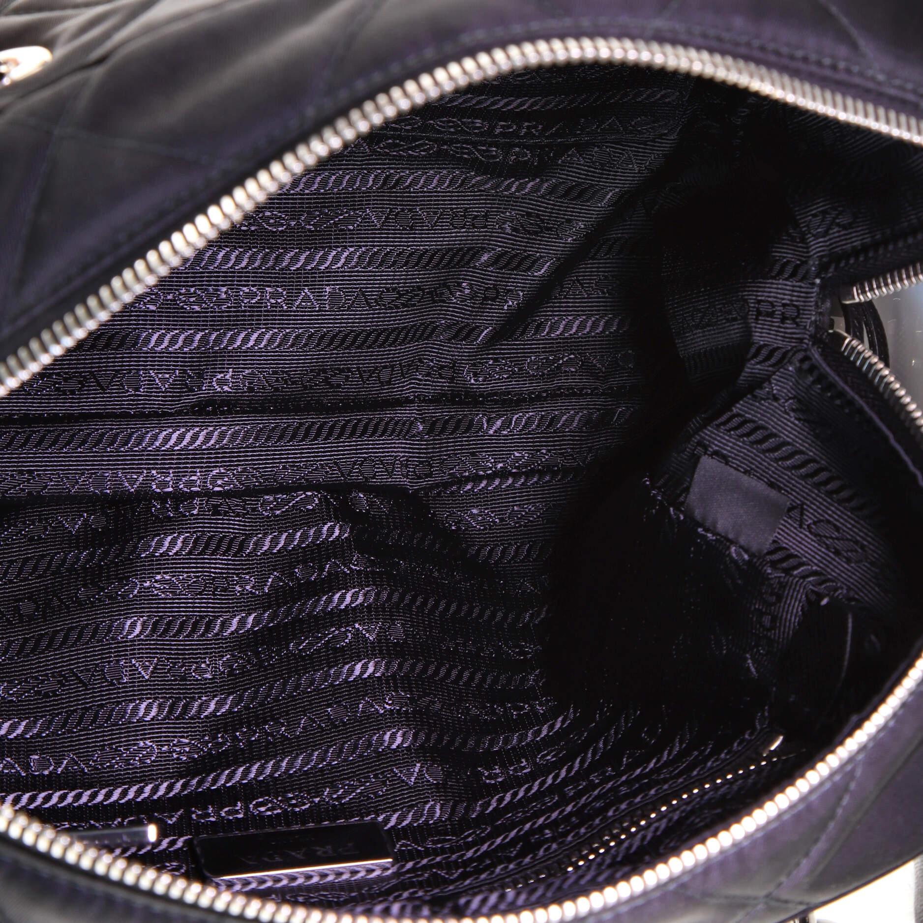 Women's or Men's Prada Chain Shoulder Bag Quilted Tessuto Medium