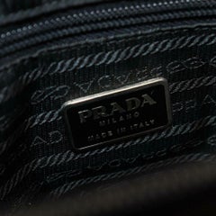 Prada Chain Tote 870605 Black Nylon Shoulder Bag