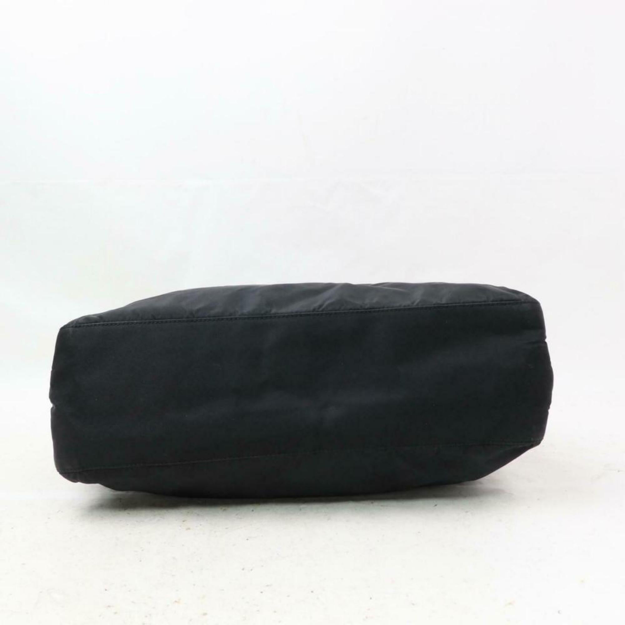 Prada Chain Tote 870605 Black Nylon Shoulder Bag For Sale 2