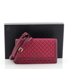 Prada Kette Brieftasche Crossbody gesteppt Tessuto