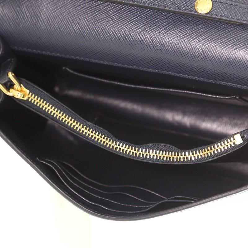 Prada Chain Wallet Crossbody Saffiano Leather  1