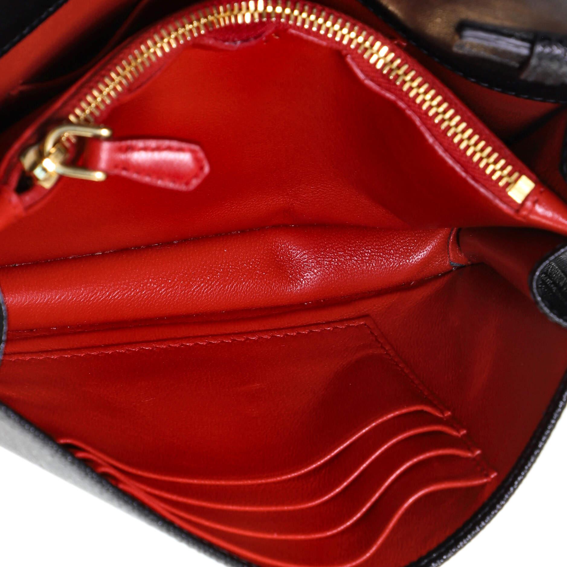 Prada Chain Wallet Crossbody Saffiano Leather 1