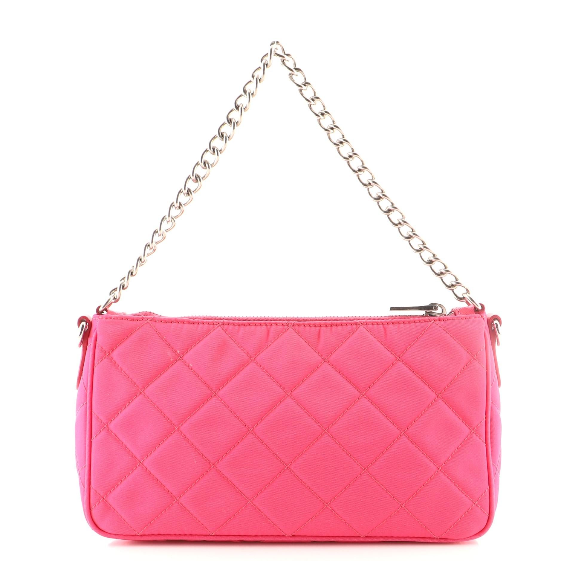 prada quilted bag with chain