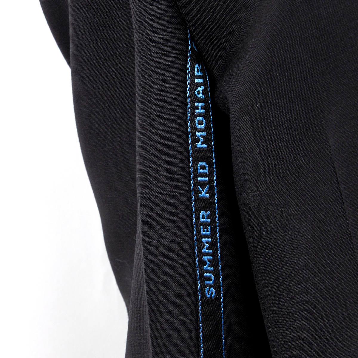 PRADA charcoal grey 2019 SUMMER KID MOHAIR OVERSIZED Blazer Jacket 42 M In Excellent Condition For Sale In Zürich, CH