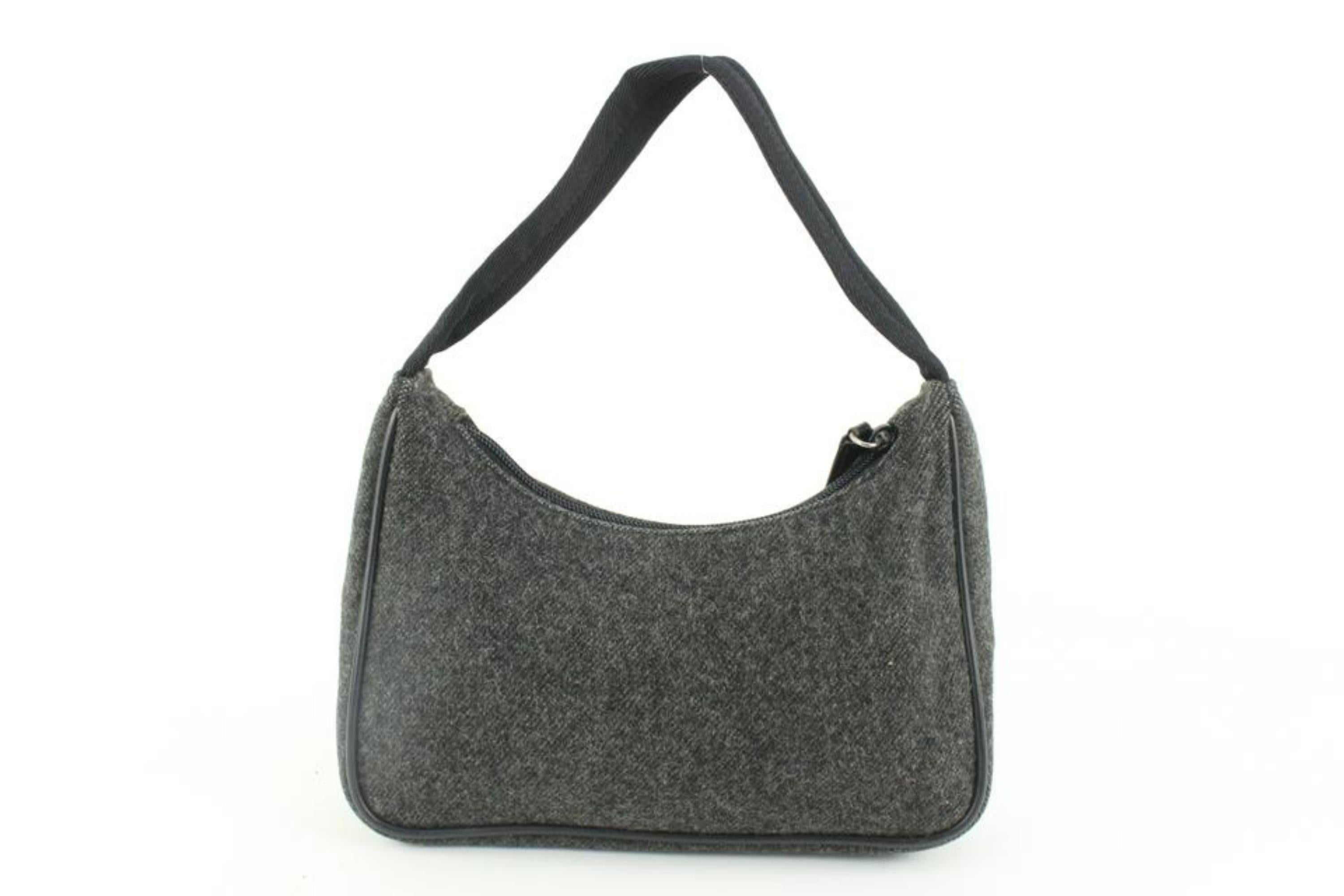 charcoal grey handbag