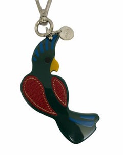 Prada Charm Parrot with Silver Hardware