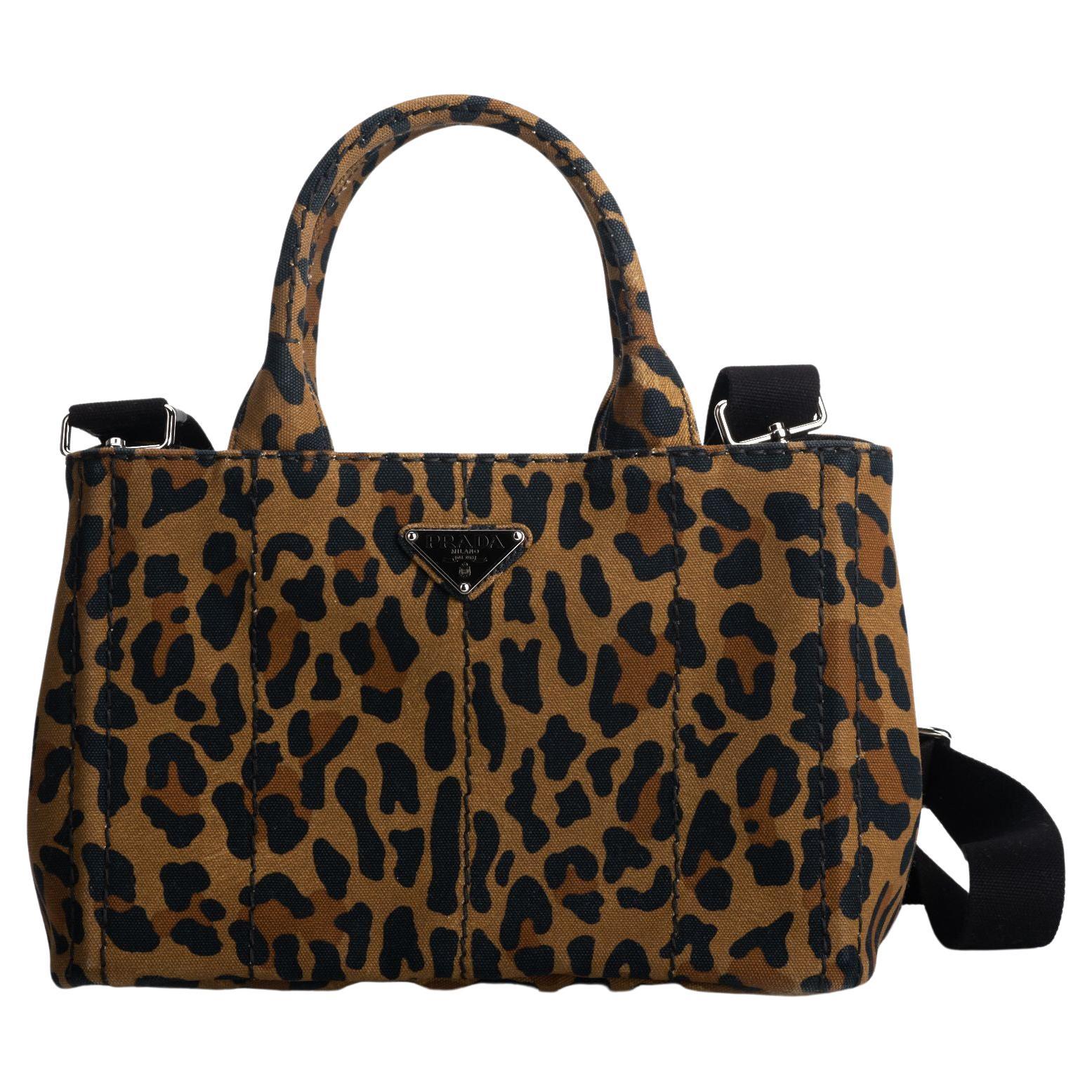Prada Cheetah Print 2 Way Handbag