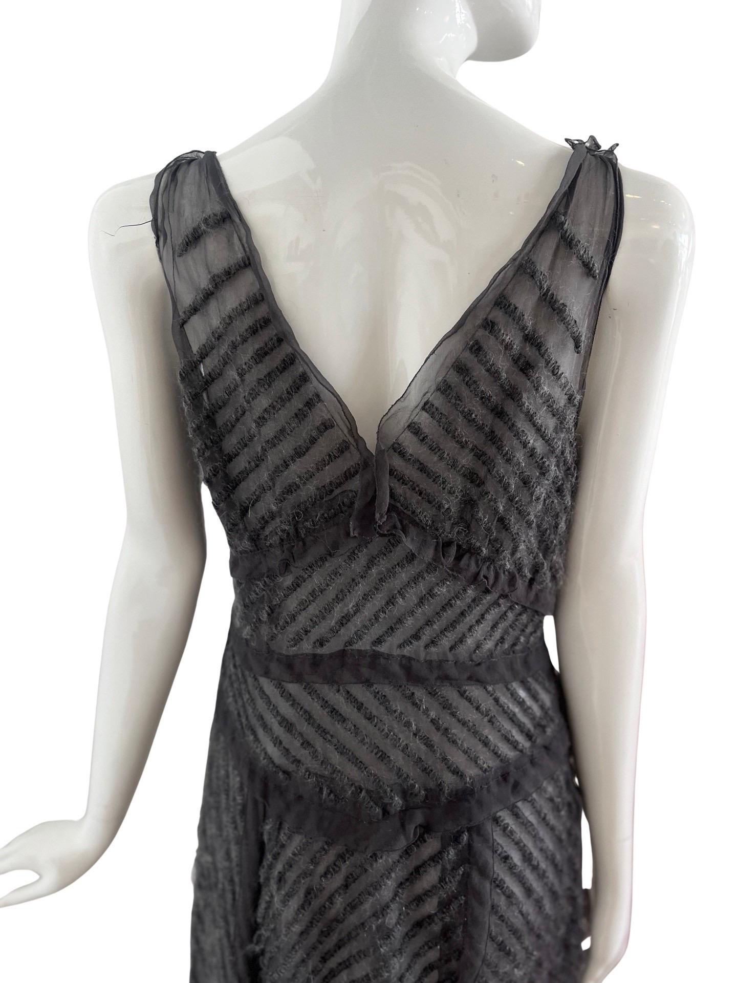 Women's Prada Chiffon Silk and Mohair Dress