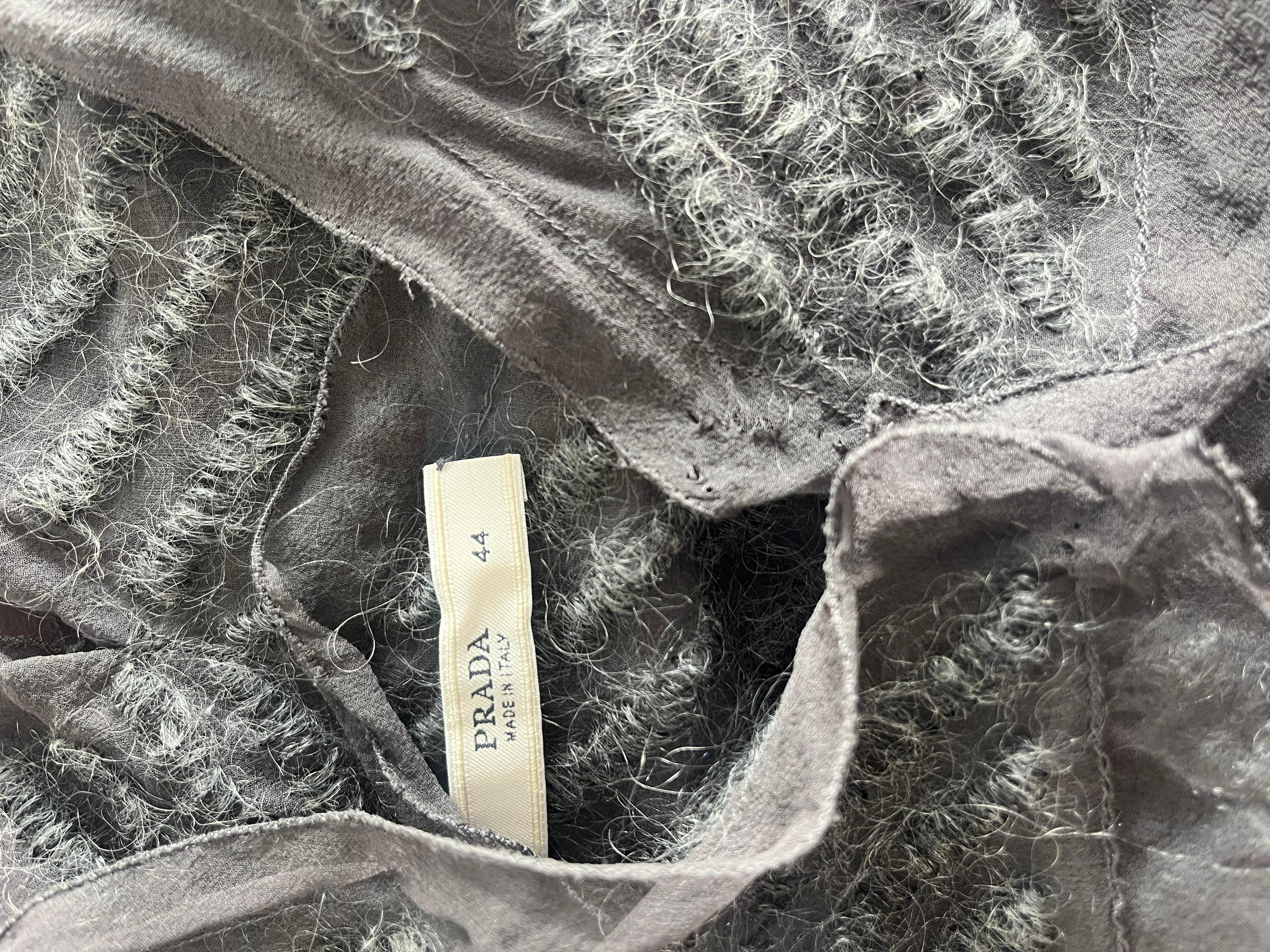 Prada Chiffon Silk and Mohair Dress 1