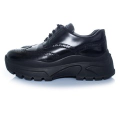 Prada, zapatillas broque gruesas en negro