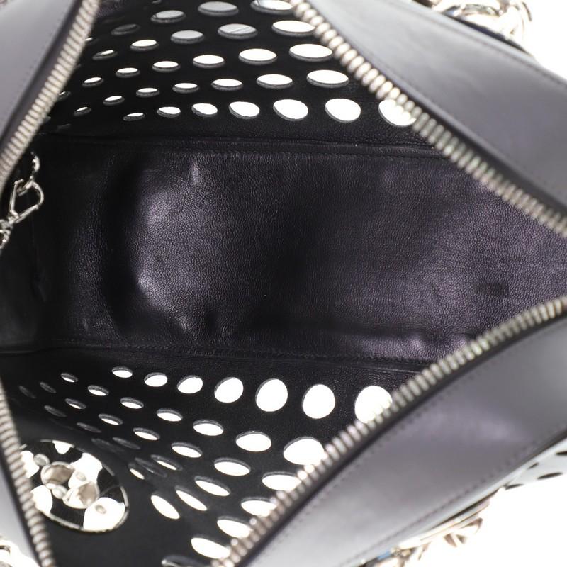 Prada City Fori Chain Shoulder Bag Perforated Calfskin Small 1