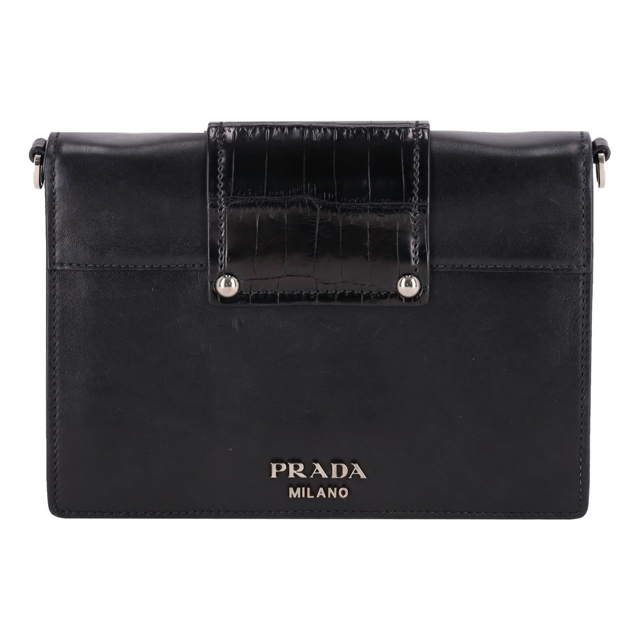 Borsa Prada City con nastro in pelle e cristalli con tracolla in resina e cristalli In condizioni buone in vendita a London, GB