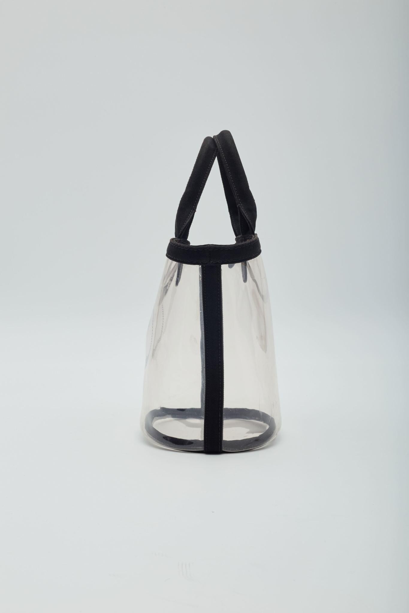 Women's Prada Clear Pvc Logo Beach Tote Bag For Sale