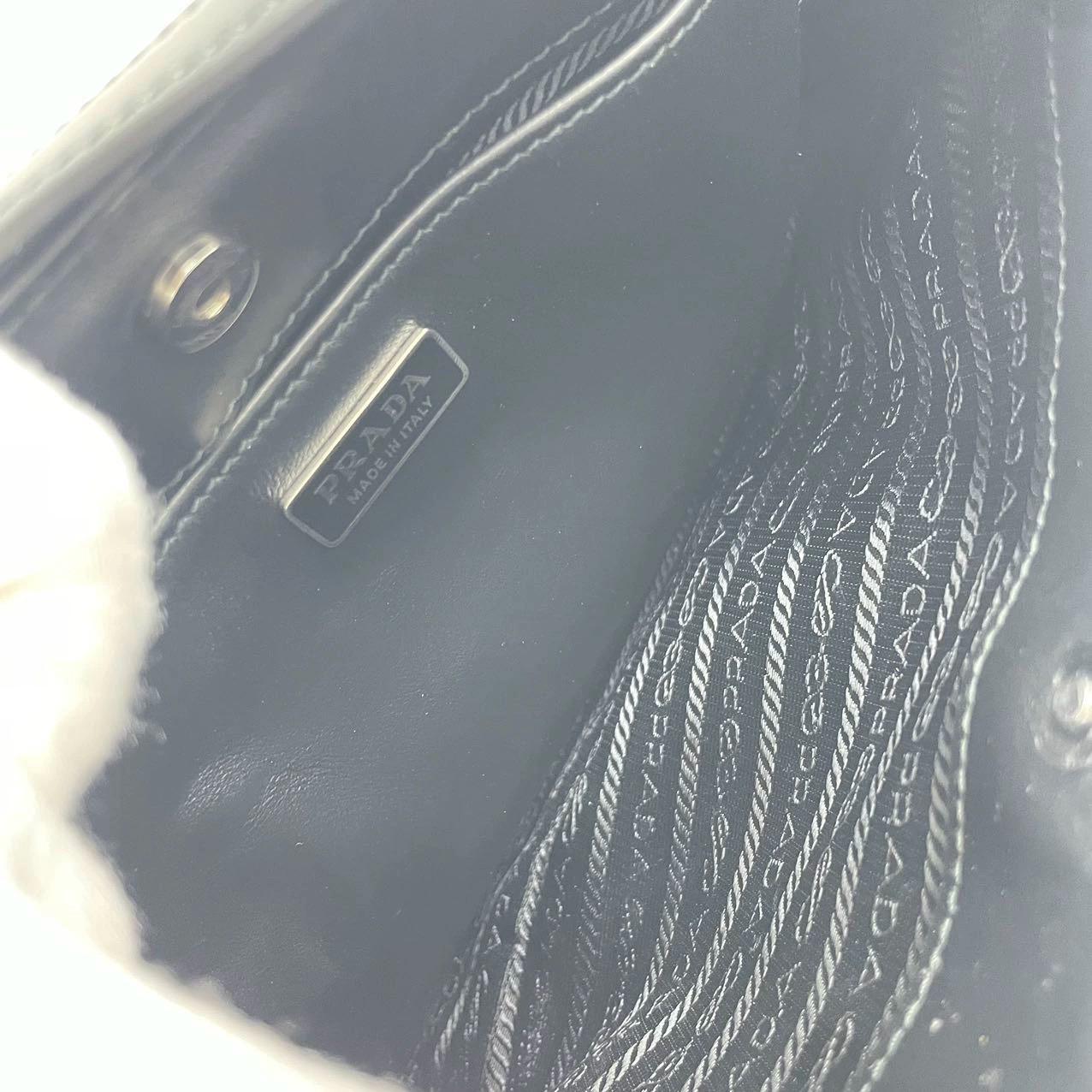 Prada Cleo Black leather shoulder bag 8