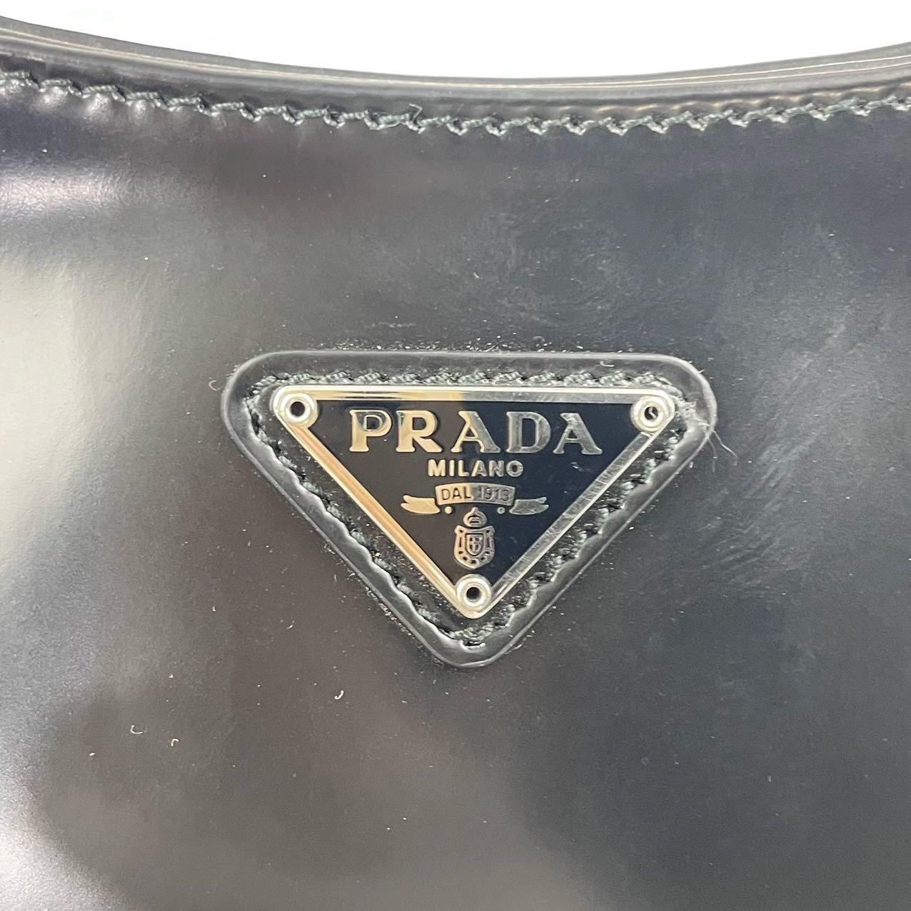 Prada Cleo Black leather shoulder bag 14