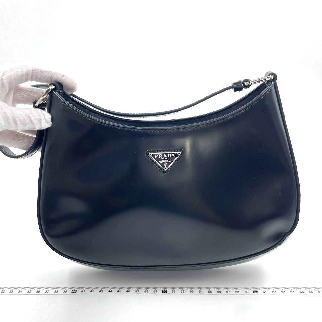 Prada Cleo Black leather shoulder bag 1