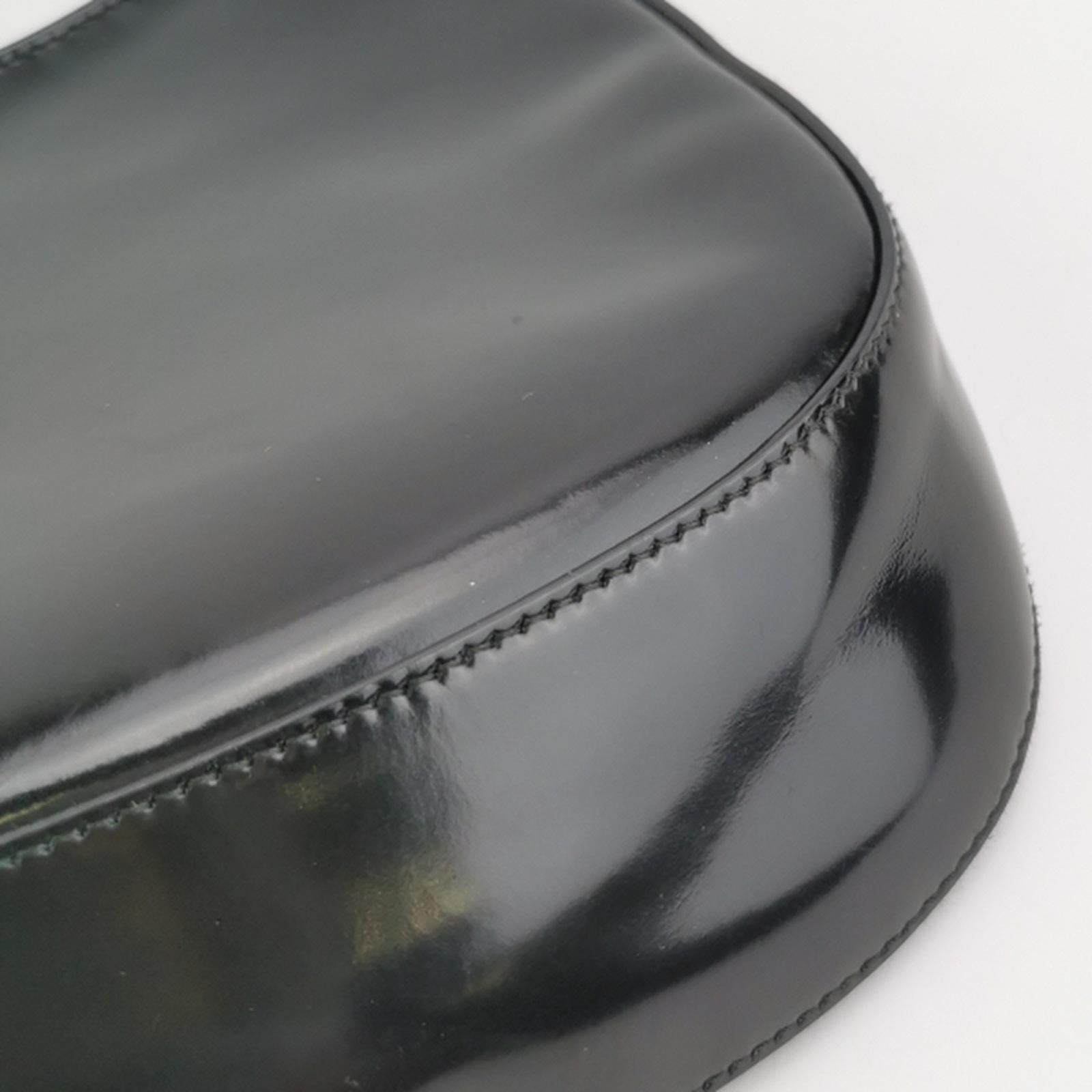 Prada Cleo Black Smooth Leather Shoulder Bag For Sale 8