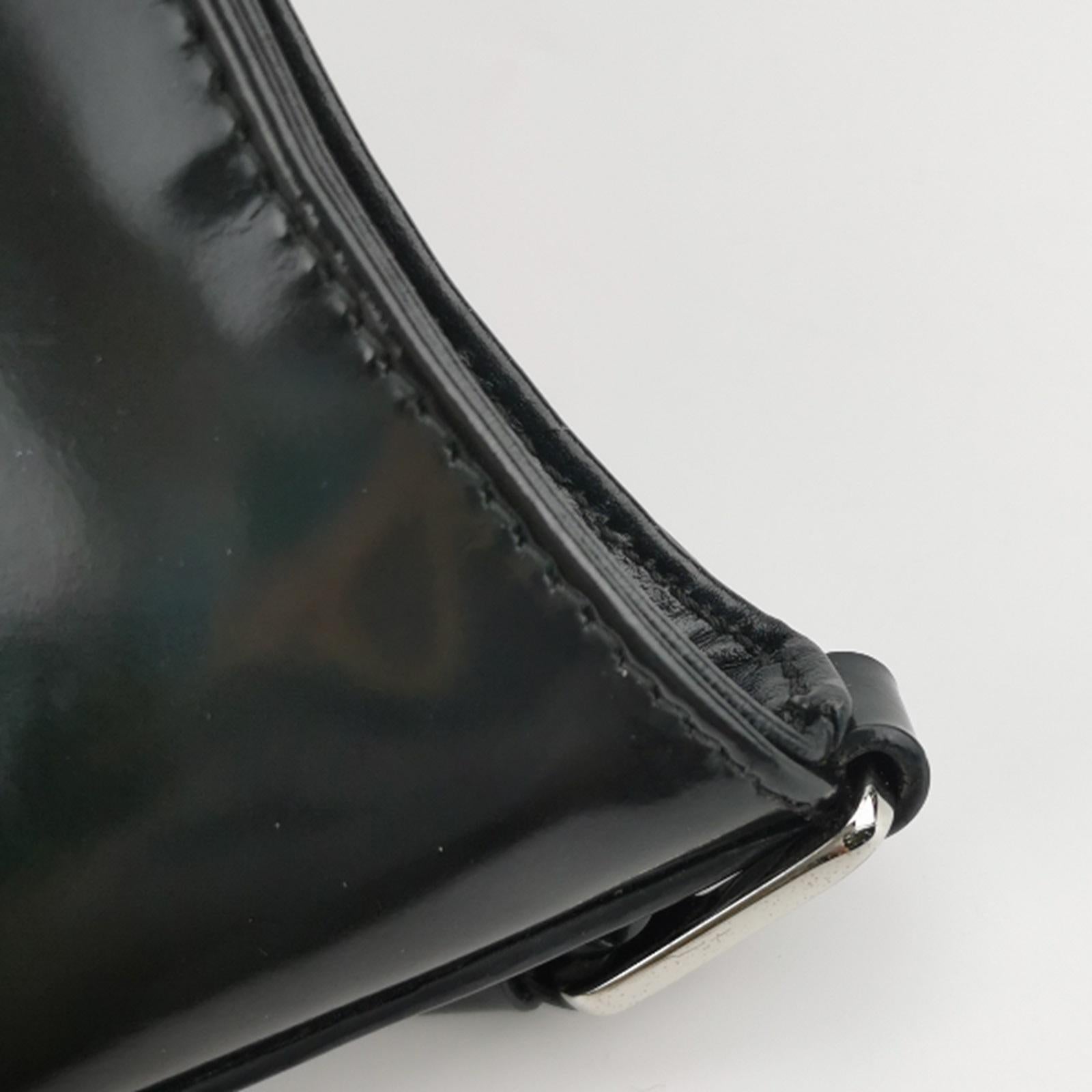 Prada Cleo Black Smooth Leather Shoulder Bag For Sale 11