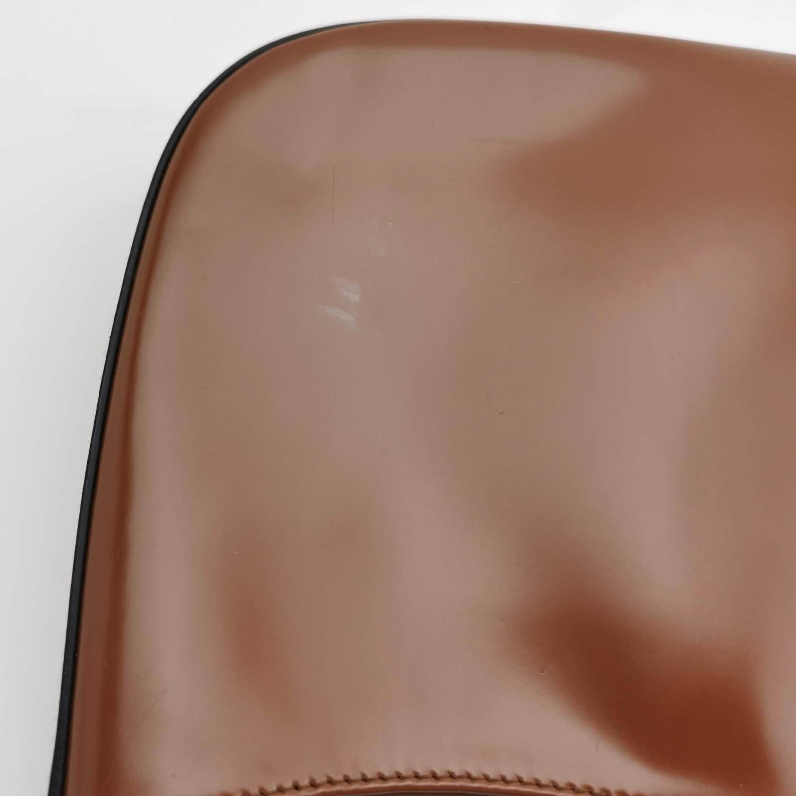 Prada Cleo Caramel Brown Brushed Leather Shoulder Bag 7