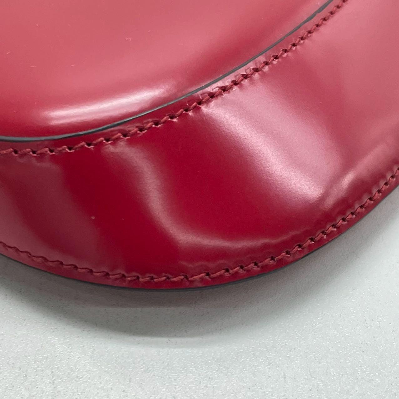 Prada Cleo Flap Red Leather Mini Shoulder bag For Sale 9