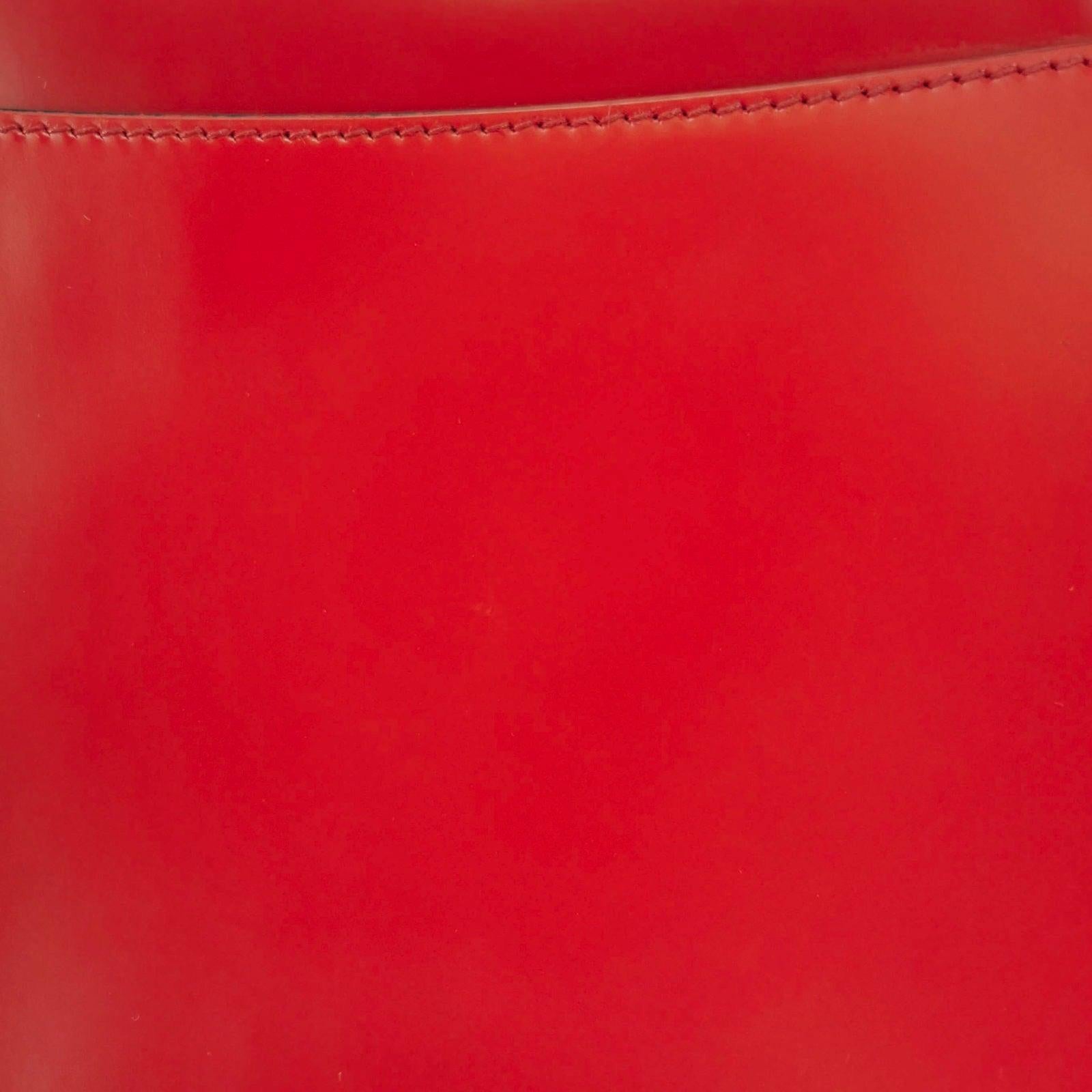 Prada Cleo Flap Red Leather Small Shoulder bag 7