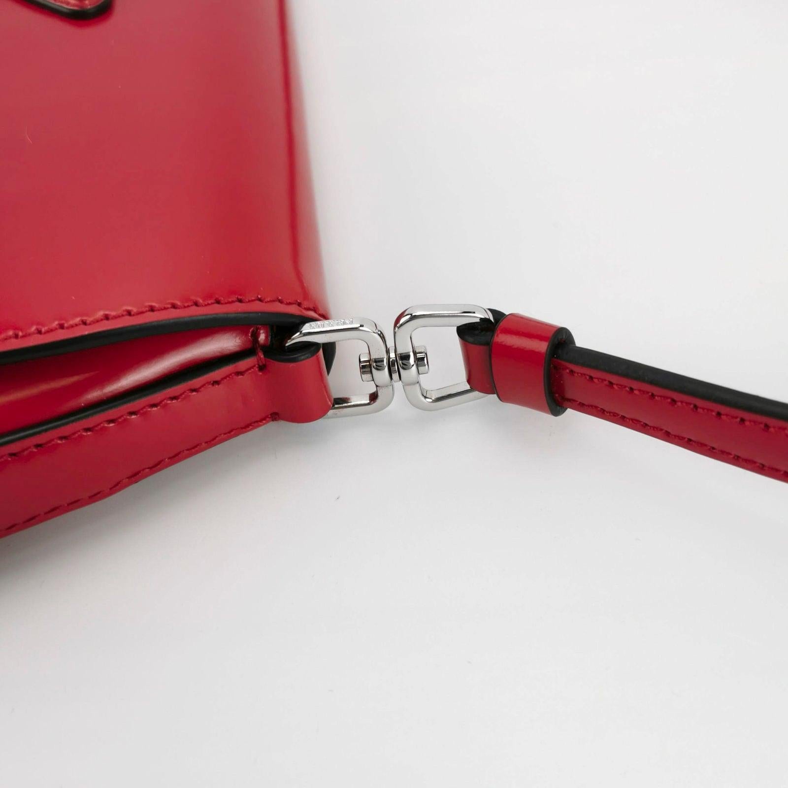 Prada Cleo Flap Red Leather Small Shoulder bag 8